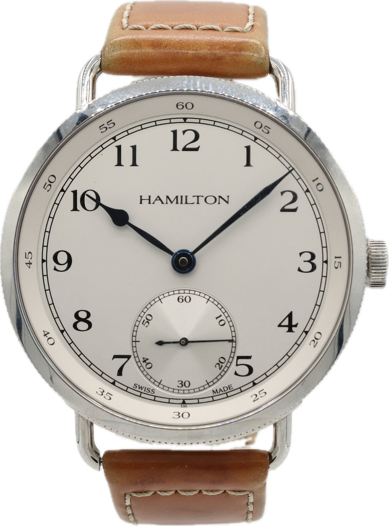 Hamilton H787190 Navy Pioneer Limited 1892 Men's Mechanical Wristwatch 6498-2