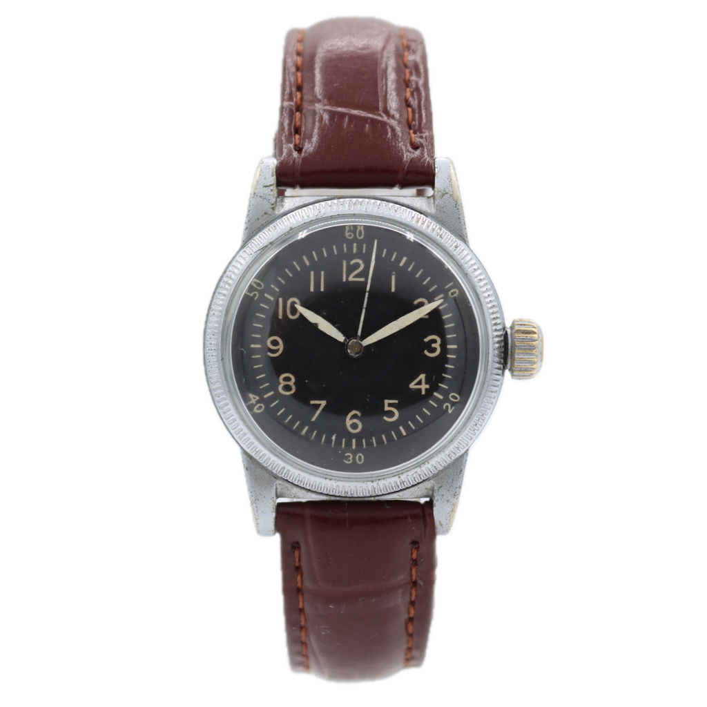 1942 Waltham Type A-11 Men's Mechanical Wristwatch Two Tone Coin Edge Serviced