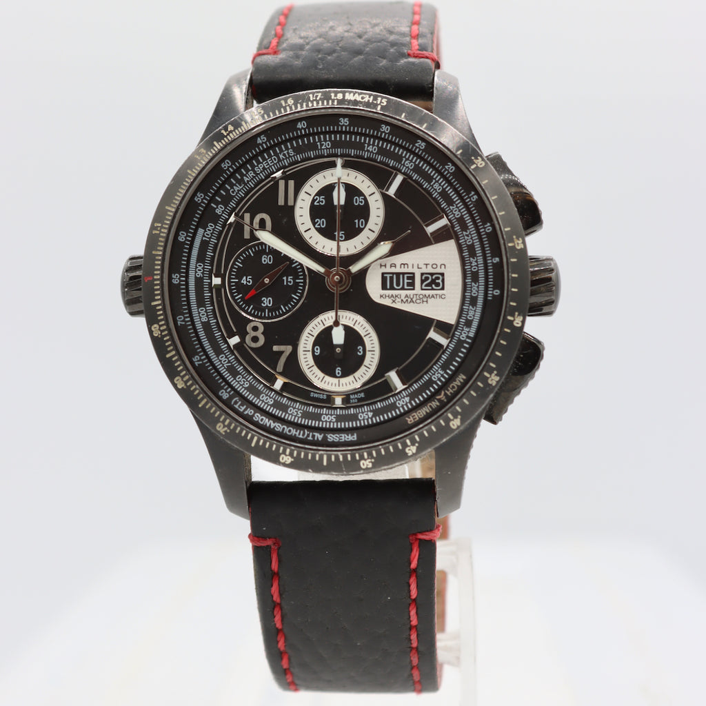 44mm Hamilton H766860 Khaki X-Mach Men's Automatic Wristwatch 7750 Swiss PVD