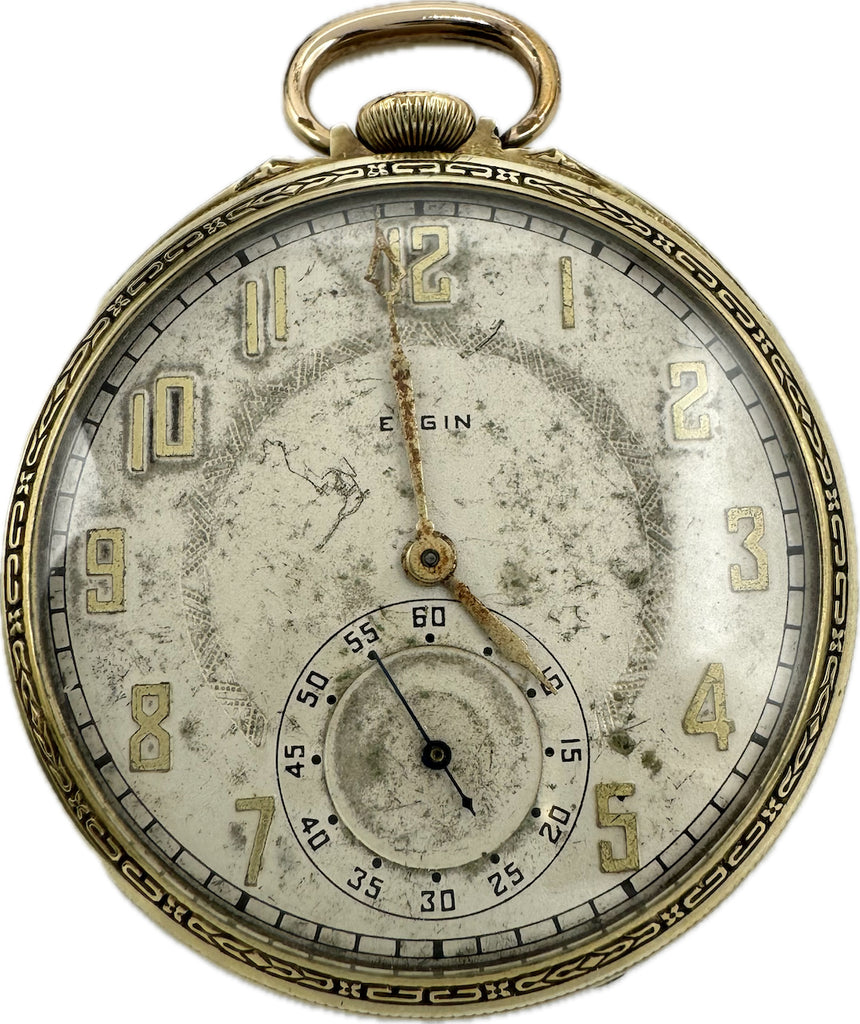 Elgin Strand Pocketwatch- rose gold filled 4adj. 17j Strand popular grade RESTORED RUNS!