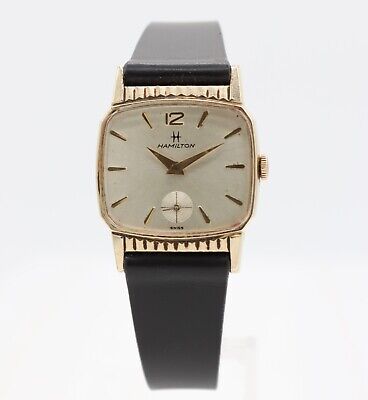 Vintage 27.5mm Hamilton Galen Men's Mechanical Wristwatch 686 Swiss 10k RGP