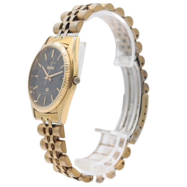 Vintage 36mm Seiko 5Y23-8A69 Day Date SQ Men's Quartz Wristwatch Gold Tone