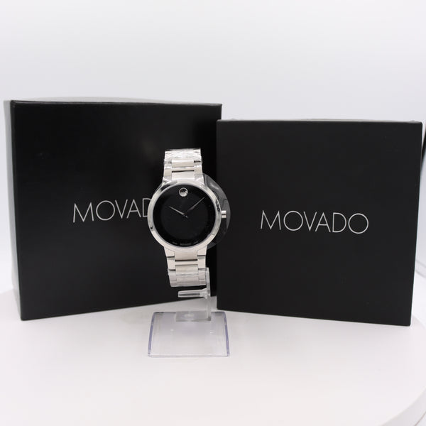 39mm Movado 67.1.14.1418 Museum Classic Men's Quartz Wristwatch Steel