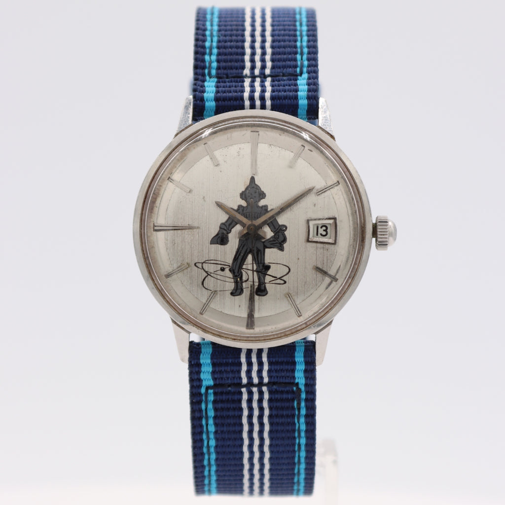 Vintage 34mm Tissot Seastar Seven Men's Mechanical Wristwatch Steel Robot Dial