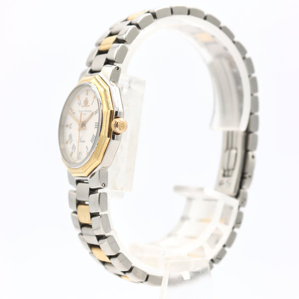 Vintage 25mm Baume & Mercier 5231 Riviera Ladies Quartz Wristwatch 18k & Steel