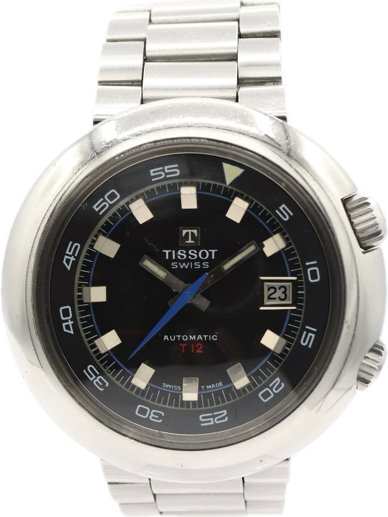 Vintage 44mm Tissot T-12 Compressor Men's Automatic Wristwatch 784-2 Steel