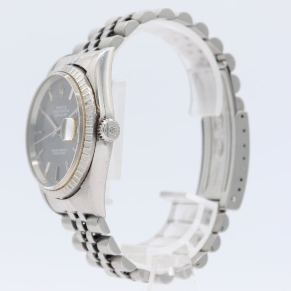 36mm 1997 Rolex 16200 Datejust 36 Men's Automatic Wristwatch Swiss Steel Grey