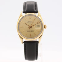 Vintage 34mm 1975 Rolex Date 1550 Men's Automatic Wristwatch w Box and Papers