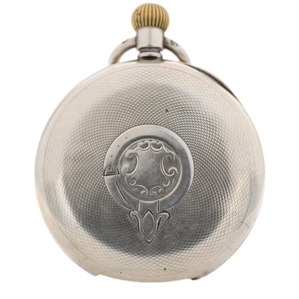 Antique 16s Omega Micro Regulator English Market Pocket Watch Sterling Silver