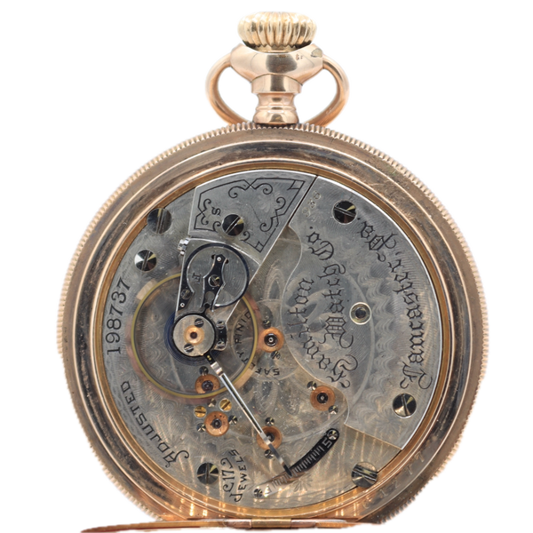 Antique 18s 1902 Hamilton 17 Jewel Mechanical Open Face Pocket Watch 936 USA
