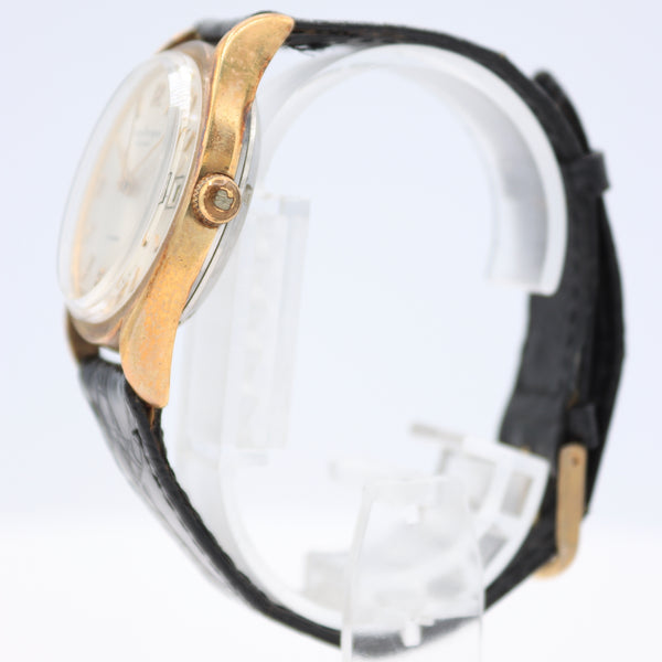 Vintage Girard-Perregaux Sunburst Date Men's Automatic Wristwatch 39 Gold Capped