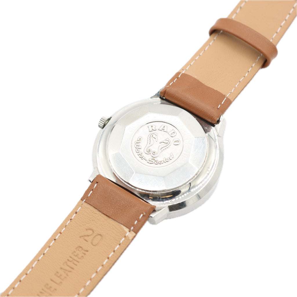 Vintage 38mm Rado 11853 Cosmo Travel Men's Automatic Wristwatch