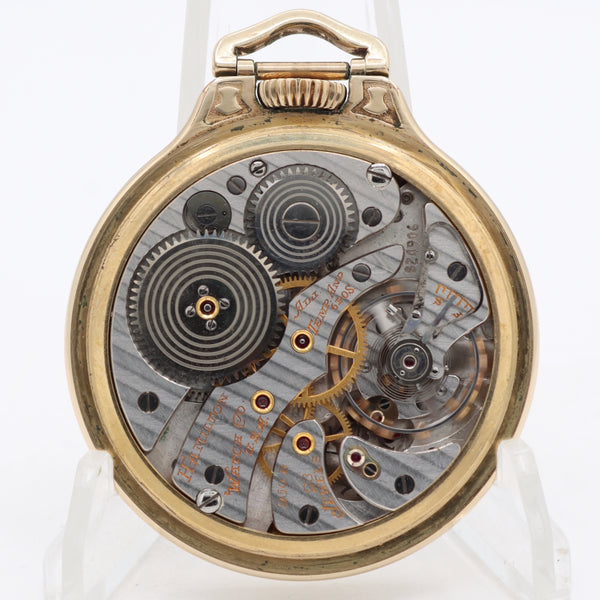 Antique 18s 1960 Hamilton 23j Mechanical Railroad Pocket Watch 950B 10k GF USA