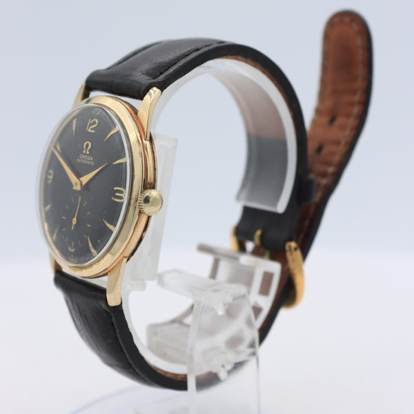 Vintage Omega F-6262 Men's Bumper Automatic Wristwatch 344 Swiss 10k GF