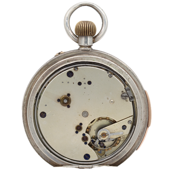 Antique Mechanical Quarter Repeater Pocket Watch 3524 Sterling Silver Swiss