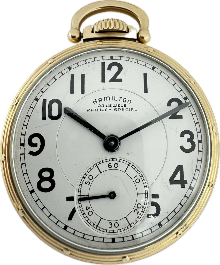 Antique 16S Hamilton Railway Special Model A Case Railroad Pocket Watch 950B