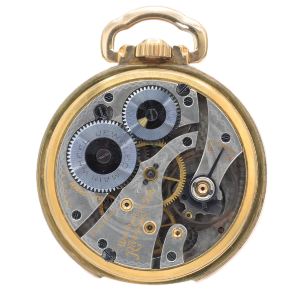 Antique 16s 1936 Waltham Riverside 21 Jewel Mechanical Pocket Watch 1621 USA