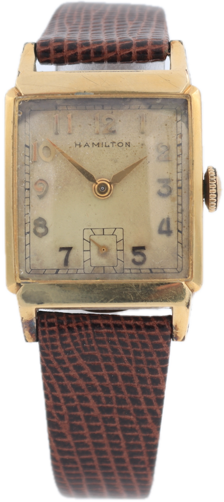 Vintage Hamilton Cedric Men's Mechanical Wristwatch 982 USA 14k Gold Filled