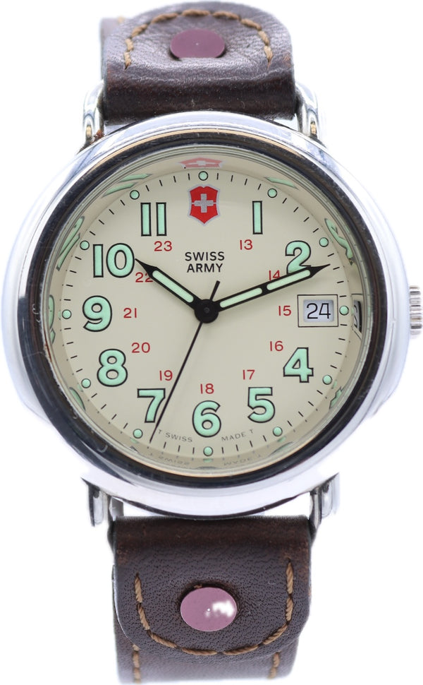 37mm Swiss Army Field Watch Men's Quartz Wristwatch Swiss Stainless Steel