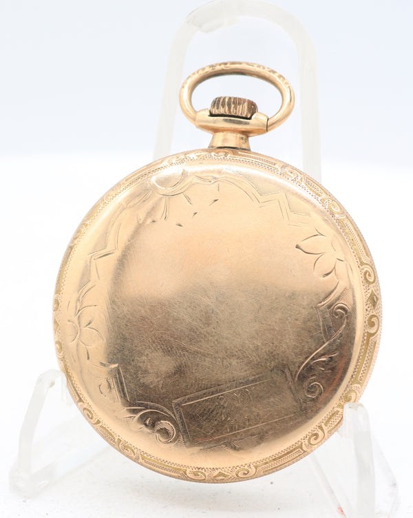 Antique 16s 1922 Elgin Fancy Engraving 15 Jewel Pocket Watch 313 20 Year GF