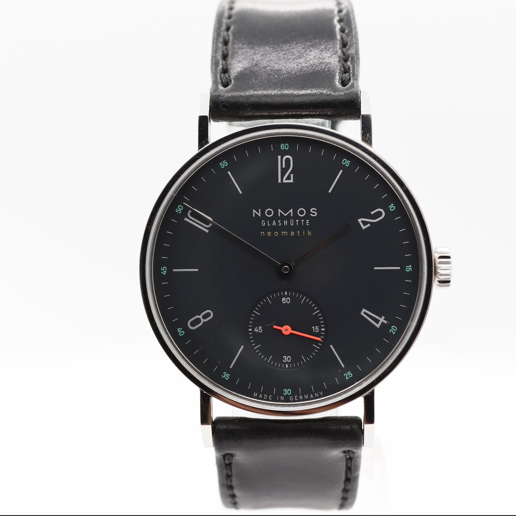 35mm Nomos 177 6416 Tangente Neomatik Nachtblau Men's Automatic Wristwatch