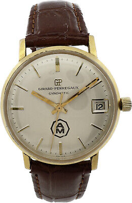 Vintage Girard Perregaux Gyromatic 17J Men's Automatic Wristwatch 10k GF AM Dial