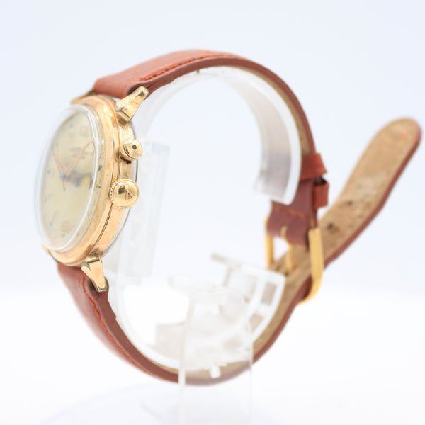 Vintage Vulcain Cricket Alarm Bullseye Men's Mechanical Wristwatch 120 Swiss