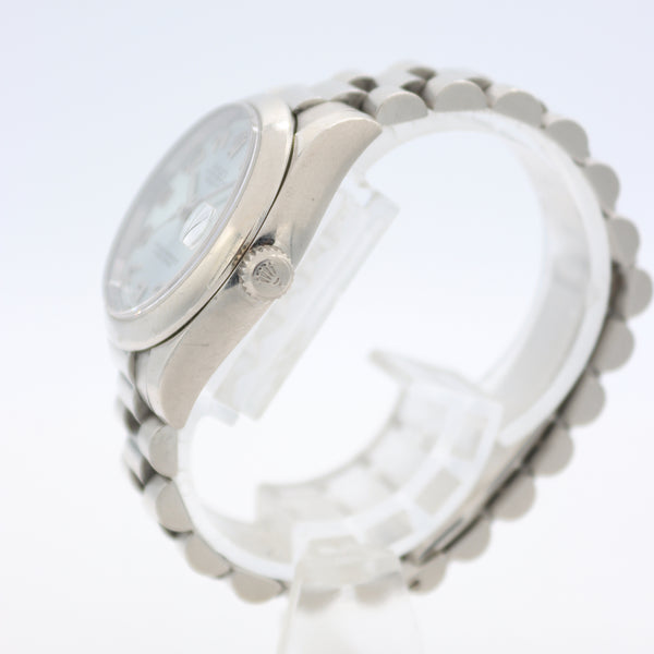 2001 Rolex 178246 Concentric Glacial Datejust Ladies Wristwatch Platinum 950