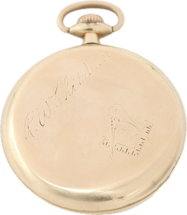 Antique 16S Burlington Montgomery Mechanical Pocket Watch Grade 107 14k GF