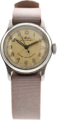 Vintage 28mm Mido Multifort Men's Bumper Automatic Wristwatch 817 Swiss Steel