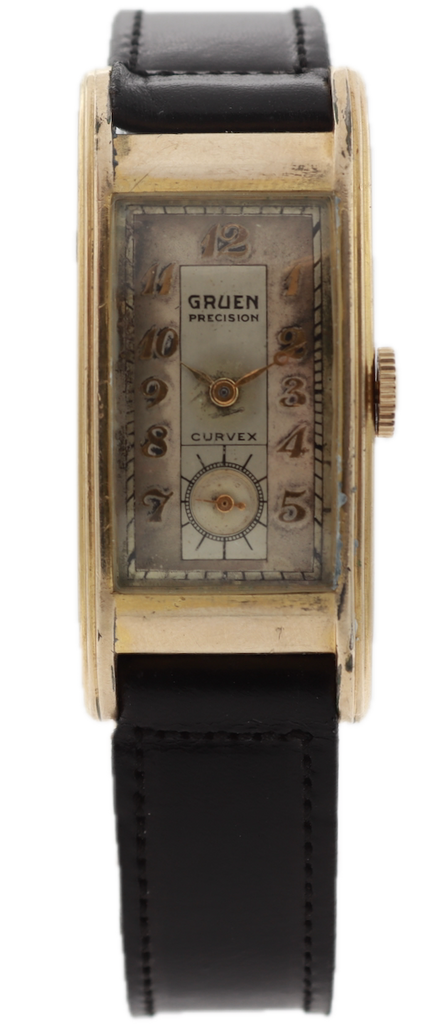 Vintage Gruen 202 Precision Curvex Men's Mechanical Wristwatch 311 Swiss 14k GF