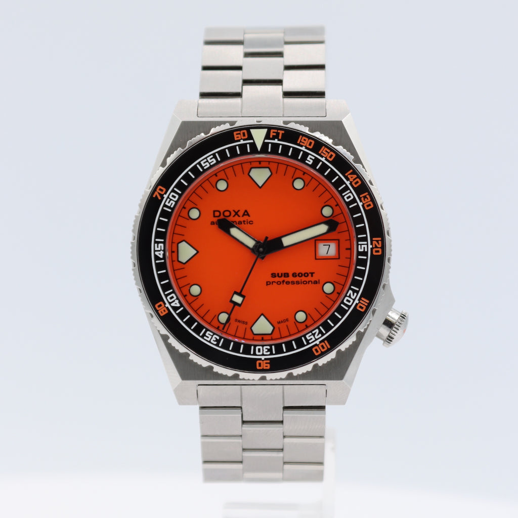 40mm Doxa 861.10.351.10 Sub 600T Professional Men's Automatic Wristwatch Steel