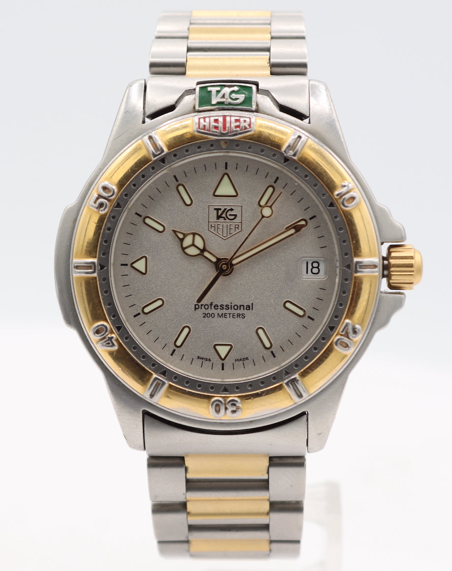 Vintage Tag Heuer 995.706K Professional Two Tone Men's