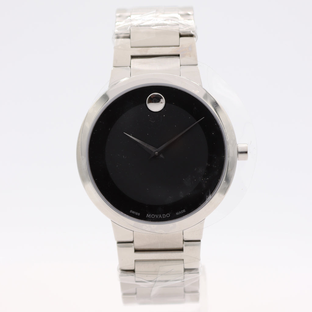 39mm Movado 67.1.14.1418 Museum Classic Men's Quartz Wristwatch Steel