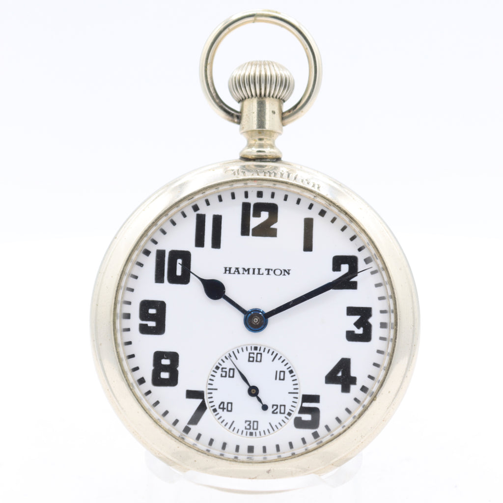 Antique 16s 1929 Hamilton Salesman Mechanical Pocket Watch 974 Special USA