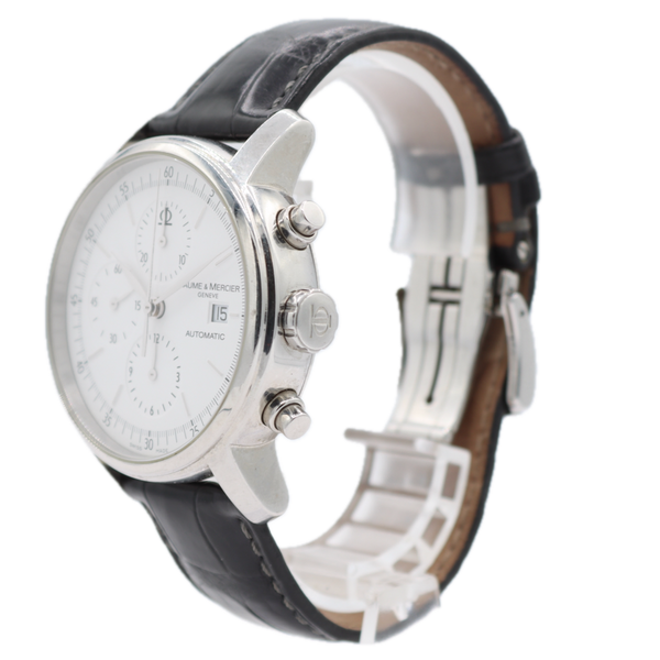 42mm 2010 Baume & Mercier 65533 Classima Men's Automatic Chronograph Wristwatch
