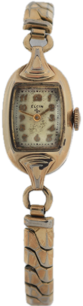 Vintage Elgin Durapower Ladies Mechanical Wristwatch 541 USA Chrome w/ Box