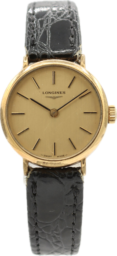 Vintage 25mm Longines 4143 Ladies Mechanical Wristwatch L.817.4 Gold Plated