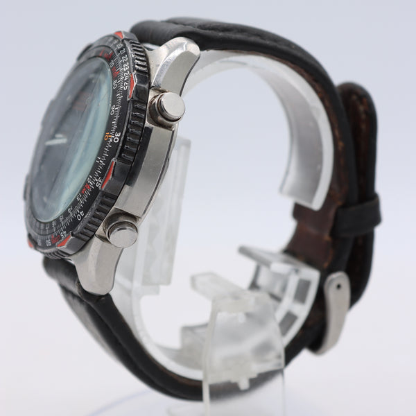 Vintage Citizen C300-Q00192 World Time Ana-Digi Men's Digital LCD Wristwatch