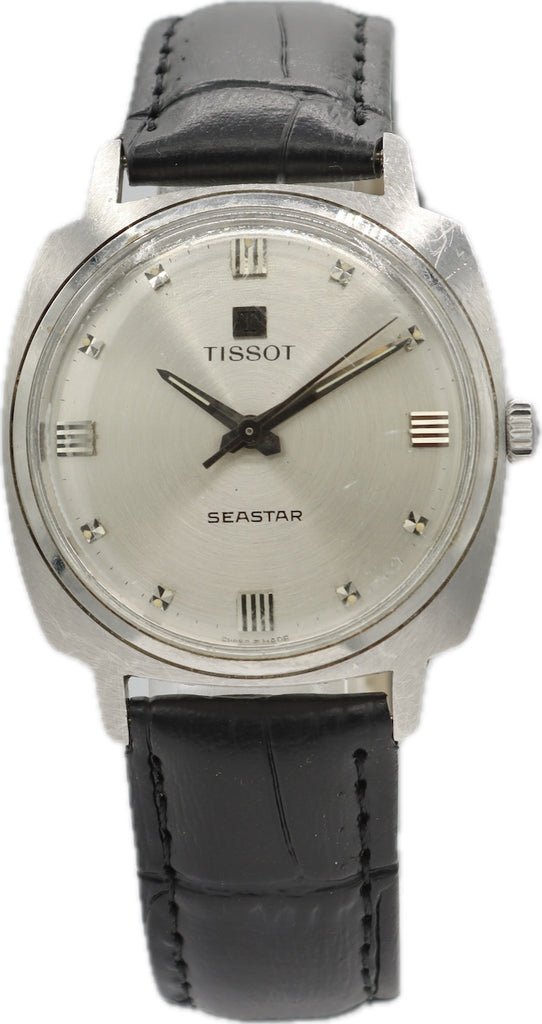 Vintage 33mm Tissot 42507 Seastar Men's Mechanical Wristwatch 781 Swiss Steel