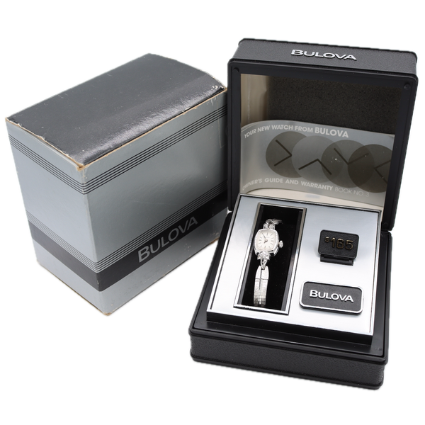 1983 Bulova Le Petite 17J Ladies Mechanical Wristwatch Swiss With Box NOS