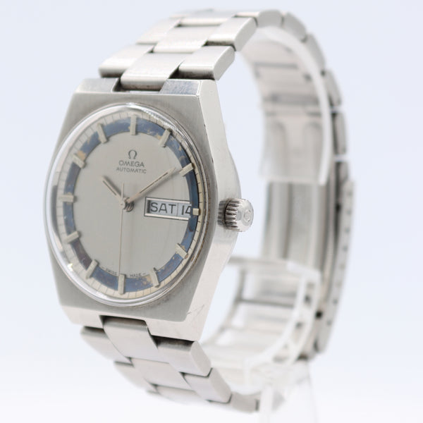 Vintage 34.5mm 1970 Omega 166.0142 Day Date Men's Automatic Wristwatch 750