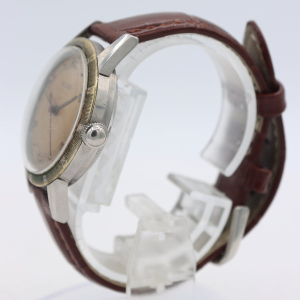 Vintage Richard Copper Tuxedo Men's Bumper Automatic Wristwatch Swiss Steel