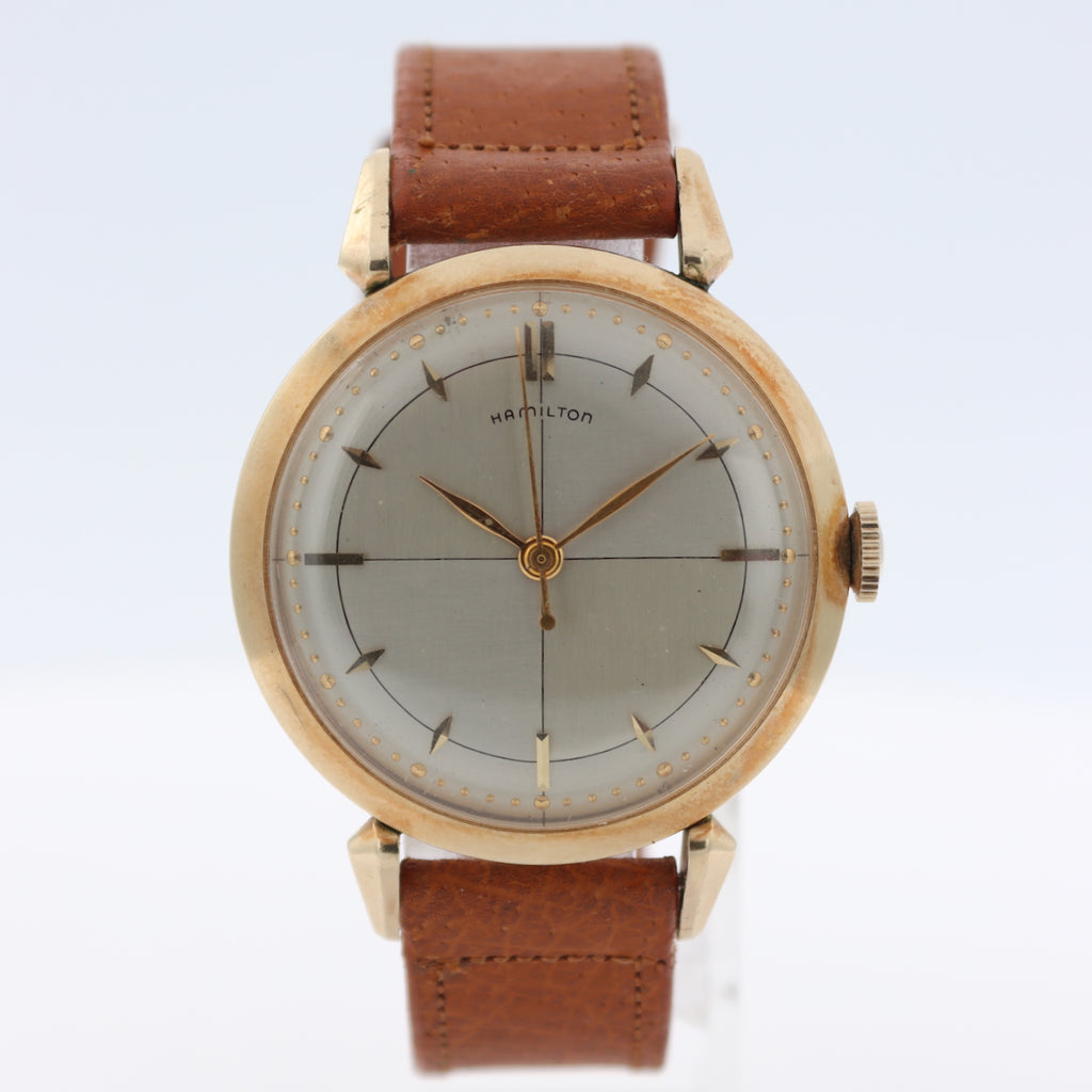 Vintage 34mm Hamilton Rodney 18 Jewel Men's Mechanical Wristwatch 735 USA 10k GF