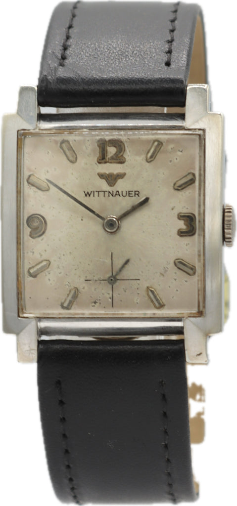 Vintage 27mm Wittnauer 2602 Men's Mechanical Wristwatch 10BG1 USA 10k White GF