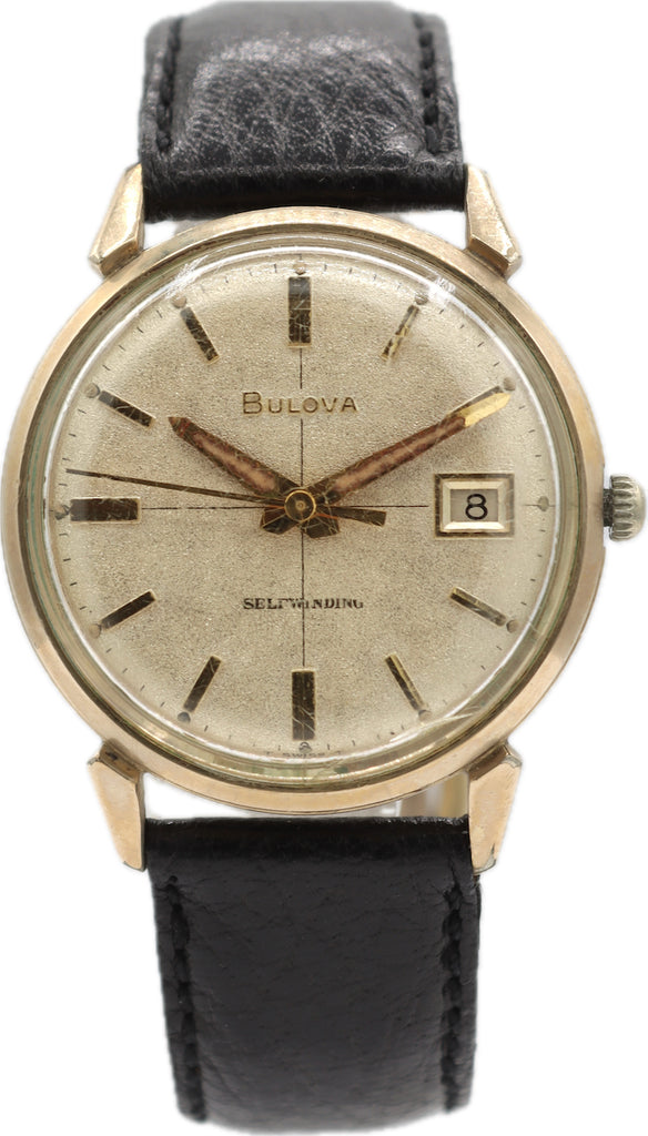 Vintage 33mm Bulova Frosted Dial Men's Automatic Wristwatch 11 ALACD Swiss