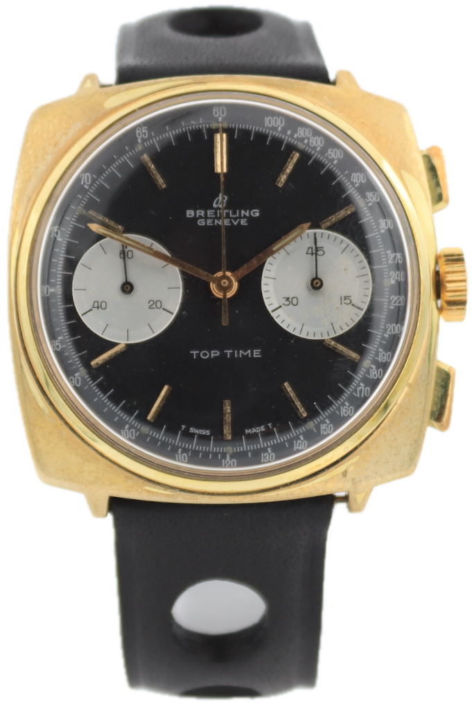 Vintage 1967 Breitling 2008 Top Time Men's Chronograph Wristwatch Serviced