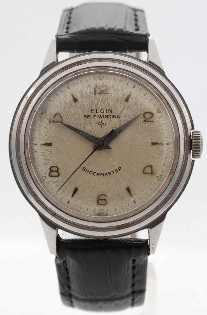 Vintage Elgin 6821 Niagara Men's Automatic Wristwatch 643 Swiss Made Steel