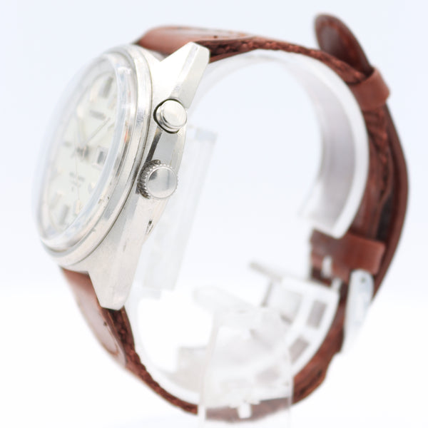 Vintage 1971 Seiko 4006-6011 Bell-Matic Linen Men's Automatic Alarm Wristwatch