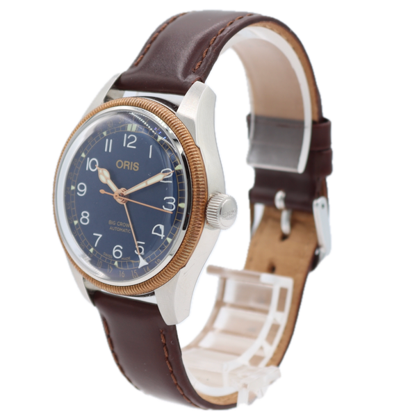 Oris 7749-43 Big Crown Date Pointer Men's Automatic Wristwatch Swiss Bronze Bzl